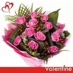 gift online bunch of pink roses to belgaum
